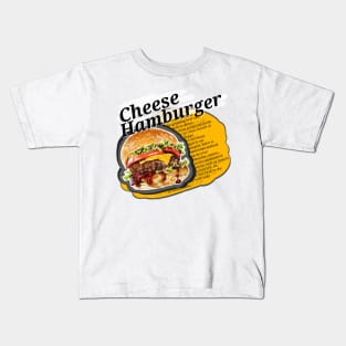 Cheese Hamburger Kids T-Shirt